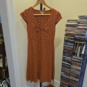 Toad&Co Rust Floral Midi Dress
